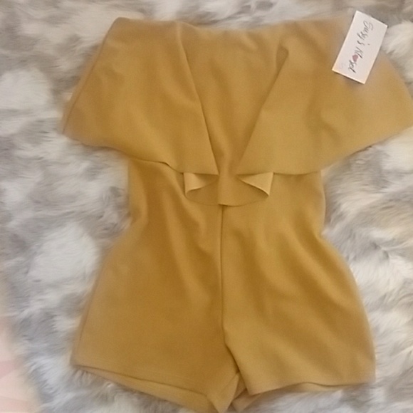 🔥⚡️Cute Mustard Romper✨💥 - Picture 2 of 5